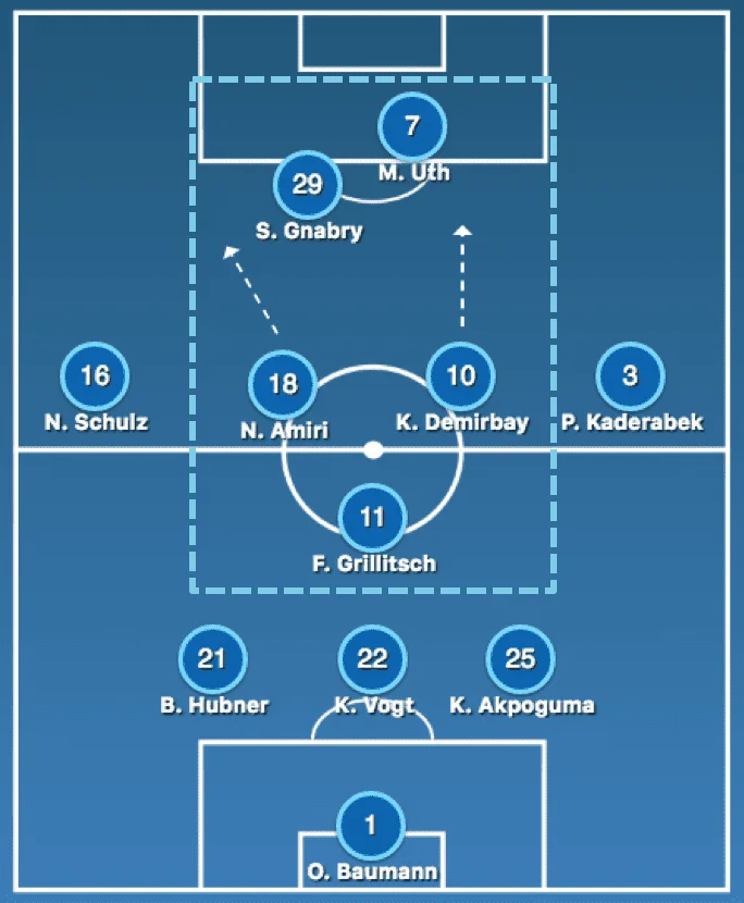 Hoffenheim's lineup