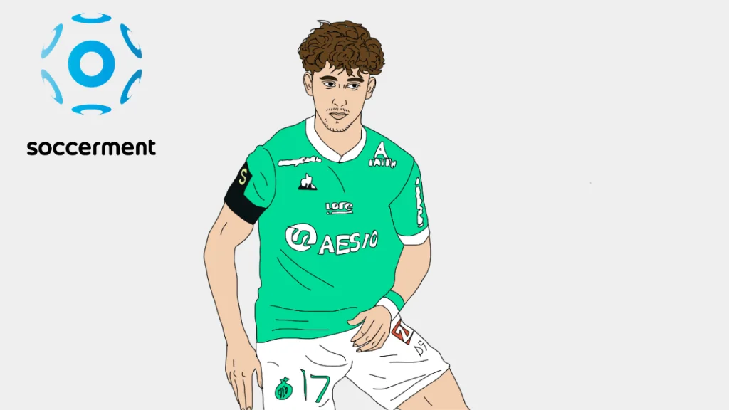 Adil Aouchiche Saint-Etienne Soccerment png